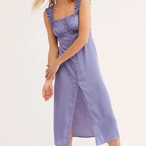 Free People Scorpio Shine Midi Dress Lilac